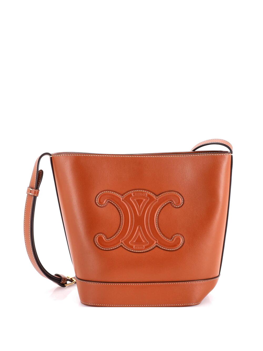 Celine Cuir Triomphe Bucket Bag Leather #373171C19B